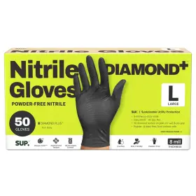 810160183938 GLOVES Nitrile Mil Diamond Texture Disposable