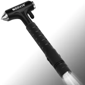 METAL-BLACK-1PCS SZEOF Car Window Breaker Seat Belt Cuttercar