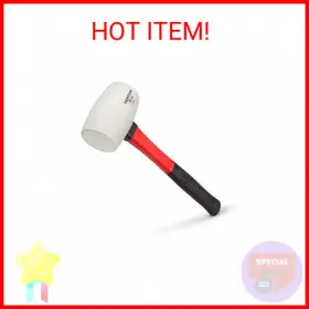 30683 TEKTON Fiberglass Handle Rubber Mallet