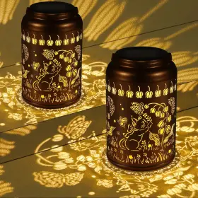 T-DL-106-2P TEPAKEN Solar Lanterns Waterproof Pack Garden