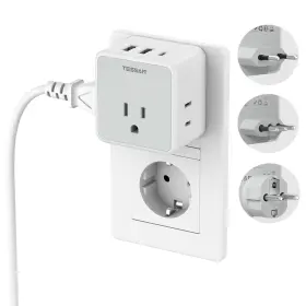 TS-121-EU TESSAN Travel Plug Adapter Outlet Usb Charger Kit