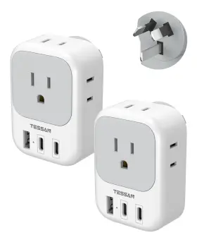 TS-161-AU-2C TESSAN Australia Travel Adapter Pack Aussie Usb