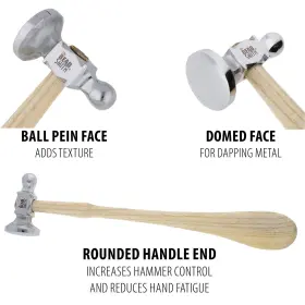 790524629206 THE BEADSMITH Hammer Wooden Handle Ste #2