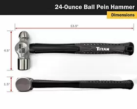 802090630163 TITAN Ball Pein Hammer #3