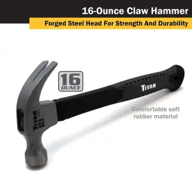 802090631344 TITAN Hammer Set Claw Rubber Mallet #3