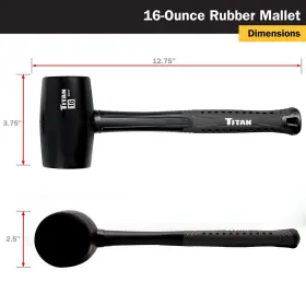 802090632174 TITAN Rubber Mallet #3