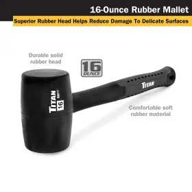 802090632204 TITAN Rubber Mallet Set #2