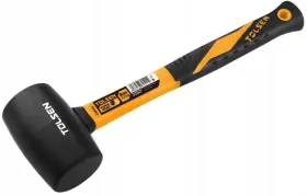 25037 TOLSEN Rubber Mallet Hammer Fiberglass Rubberized Grip