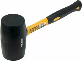25038 TOLSEN Rubber Mallet Hammer Fiberglass Rubberized Grip