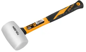933528725794 TOLSEN Rubber Mallet Hammer Fiberglass Handle