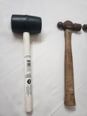 196776 TOOL BENCH Rubber Mallet Head Hammers #3
