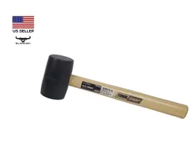 DR65938 TOOL SHOP Rubber Mallet Wooden Handle