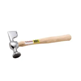 TP02080 TOOLPRO Drywall Plastering Hammer Serrated Hickory