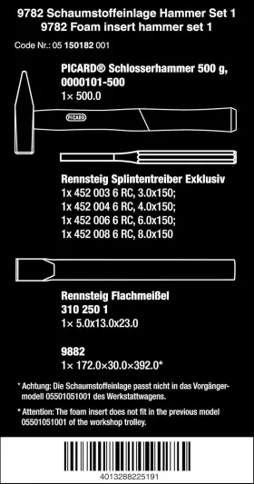 05150182001 FOAM Hammer Set #2