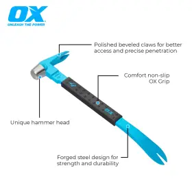 P083012 HAMMER Head Pry Bar Functional Tool Cats Paw Crow #2