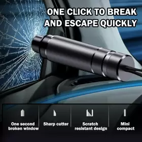 355933737199 TSCYYDS Car Safety Hammer Emergency Escape Tool #2