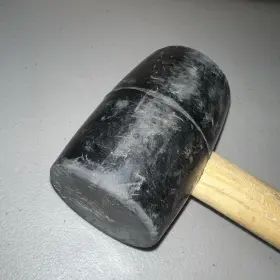 H-2215 U-LINE Mallet Rubber Marring Wood Handle #2
