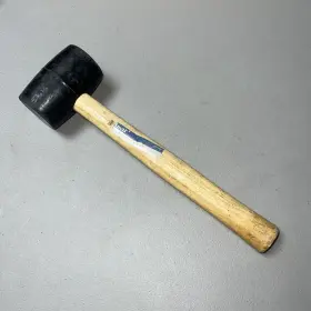 H-2215 U-LINE Mallet Rubber Marring Wood Handle