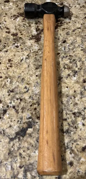 1324P URREA Hickory Handle Ball Peen Hammer Nos