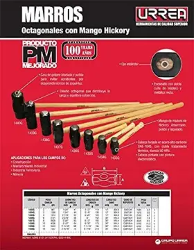 660731604030 URREA Sledge Hammer Steel Head Drilling Forged #3