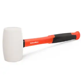 041017 VALUEMAX Rubber Mallet Hammer Fiberglass Handle Solid