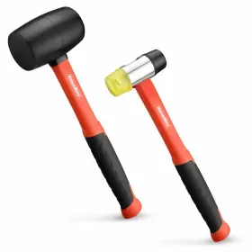 820909776468 VALUEMAX Rubber Mallet Hammer Double Faced Fib