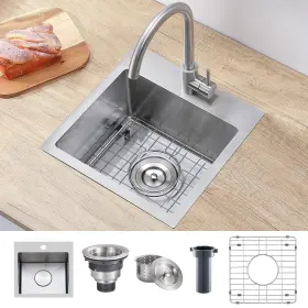 VA-JB040S-3 VAPSINT Bar Sink Single Bowl Gauge Steel