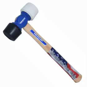 19510 VAUGHAN Rubber Mallet Flame Hickory