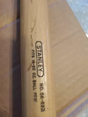 EZ17RBH VAUGHAN BUSHNELL MFG CO Nos Stanley Hickory Handle #3