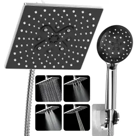 SHM3V102 VEKEN Double Shower Head Square Rainfall Handheld