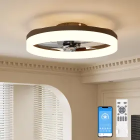 21391ZM VOLISUN Fandelier Ceiling Fan Light Dimmable Led
