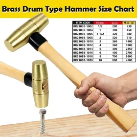 BR2103B-1002-FBA WEDO Hammer Sledge Solid Mallet #2