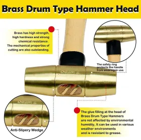BR2103B-1002-FBA WEDO Hammer Sledge Solid Mallet #3