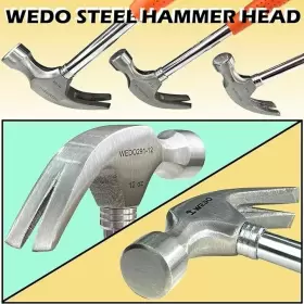 WEDO291-12-FBA WEDO Claw Hammer Tubular Steel Handle Framing #3