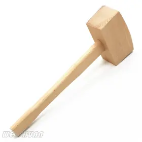 757347178106 WEICHUAN Unfinished Beech Wood Mallet Hammer #2
