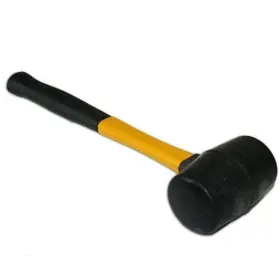 788012347800 WIDESKALL Fiberglass Grip Handle Rubber Mallet