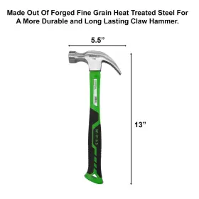 651973561342 WILFIKS Claw Hammer Carpenter Tool Forged Heat #3