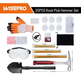 767311493449 WISEPRO Geology Tools Hammer Set Hounding Mining #2