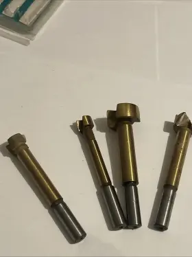 3341 WOLFCRAFT Forstner Wood Boring Bit Set Titanium Nitride #3