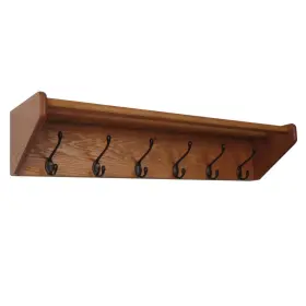 878963007868 WOODEN MALLET Shelf Hooks Oak Coat Rack