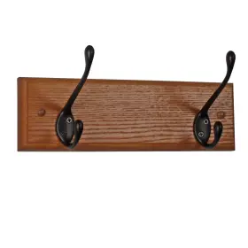 878963007905 WOODEN MALLET Hooks Oak Coat Rack