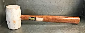 758215208161 WORKFORCE Rubber Mallet Marring Wood Handle Head