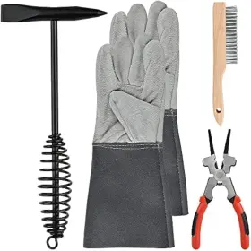 WST-003 WORLDITY Welding Slag Removal Tool Set Chipping Coil