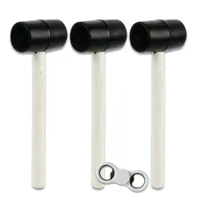678634015761 WORLDS FINEST Rubber Mallet Set Wood