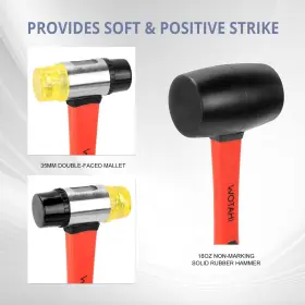 755830076441 WOTAHI Hammer Set Rubber Mallet Double Faced #3