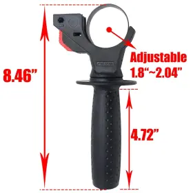 754021102570 XIAOYZTAN Hammer Drill Handle Front #2