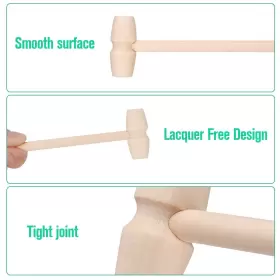 759663278898 XIPIXIAO Wooden Hammers Chocolate Handmade Crab #2