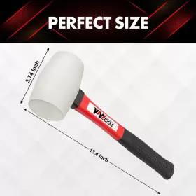 414721358432 YIYITOOLS Rubber Hammer Mallet Fiberglass Handle #2