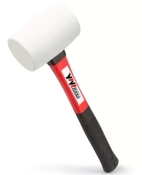 414721358432 YIYITOOLS Rubber Hammer Mallet Fiberglass Handle