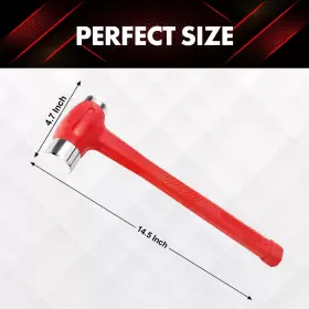 414721358463 YIYITOOLS Blow Hammer Dual Head Ball Peen Flat #2